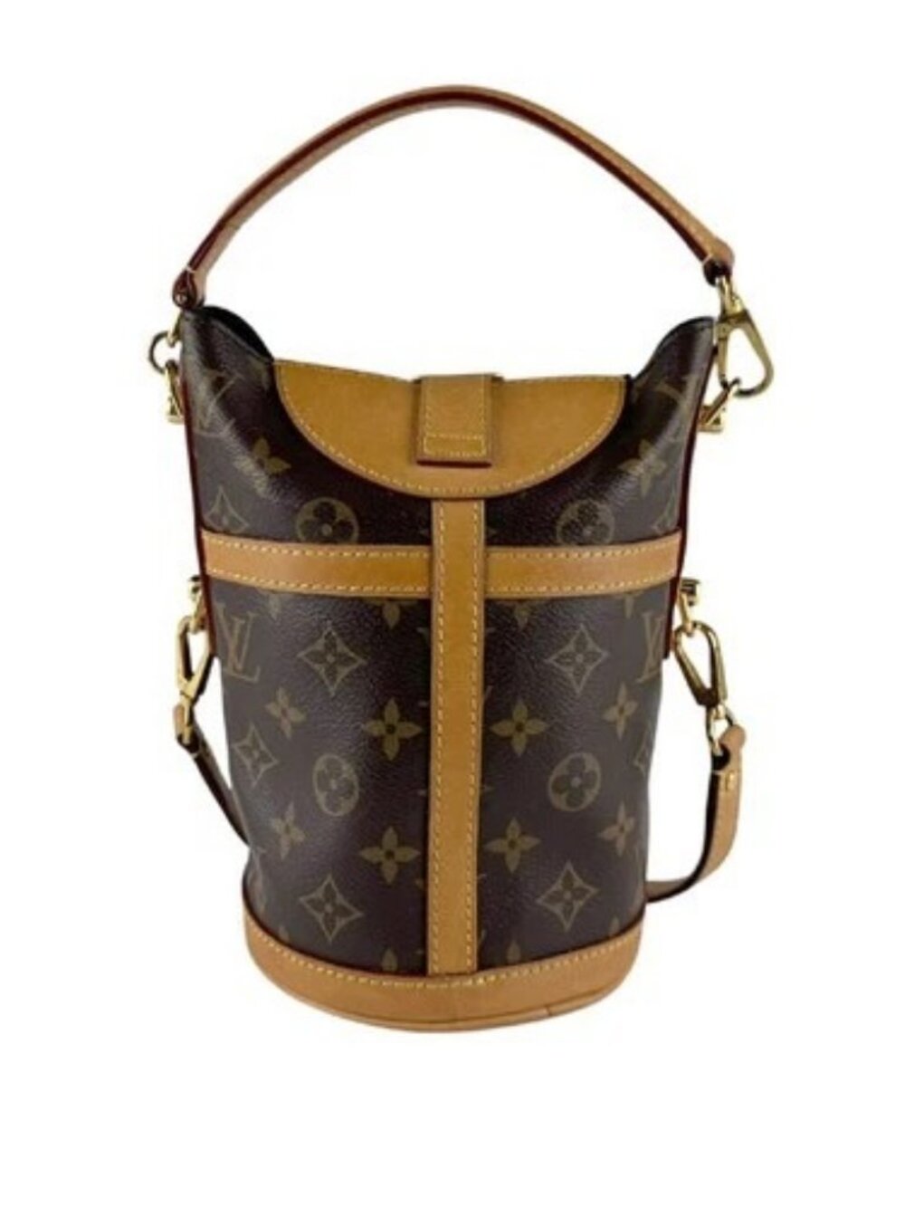 Auth LOUIS VUITTON Monogram Duffle Bag Shoulder Bag Brown M43587 - z9790 - Picture 3 of 13